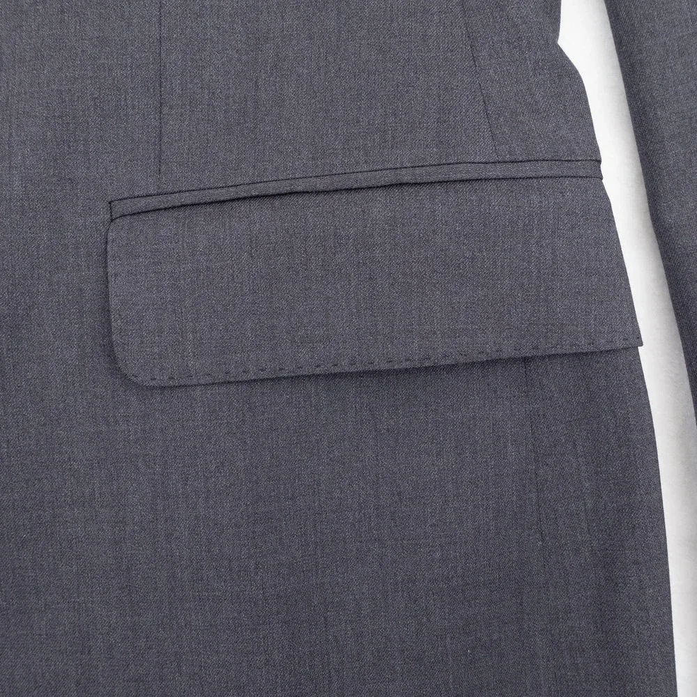 NWOT GUCCI Slim Fit Wool Suit Men's 46 Gray